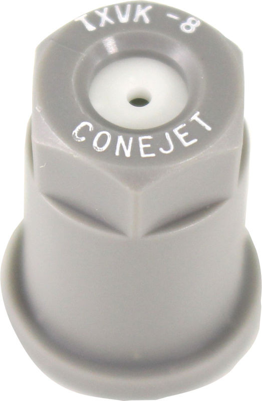 Smith Performance Sprayers 182939 #8 Gray Poly Conical Nozzle Tip with Ceramic Insert: .13 GPM- 80° FAN; TXVK8
