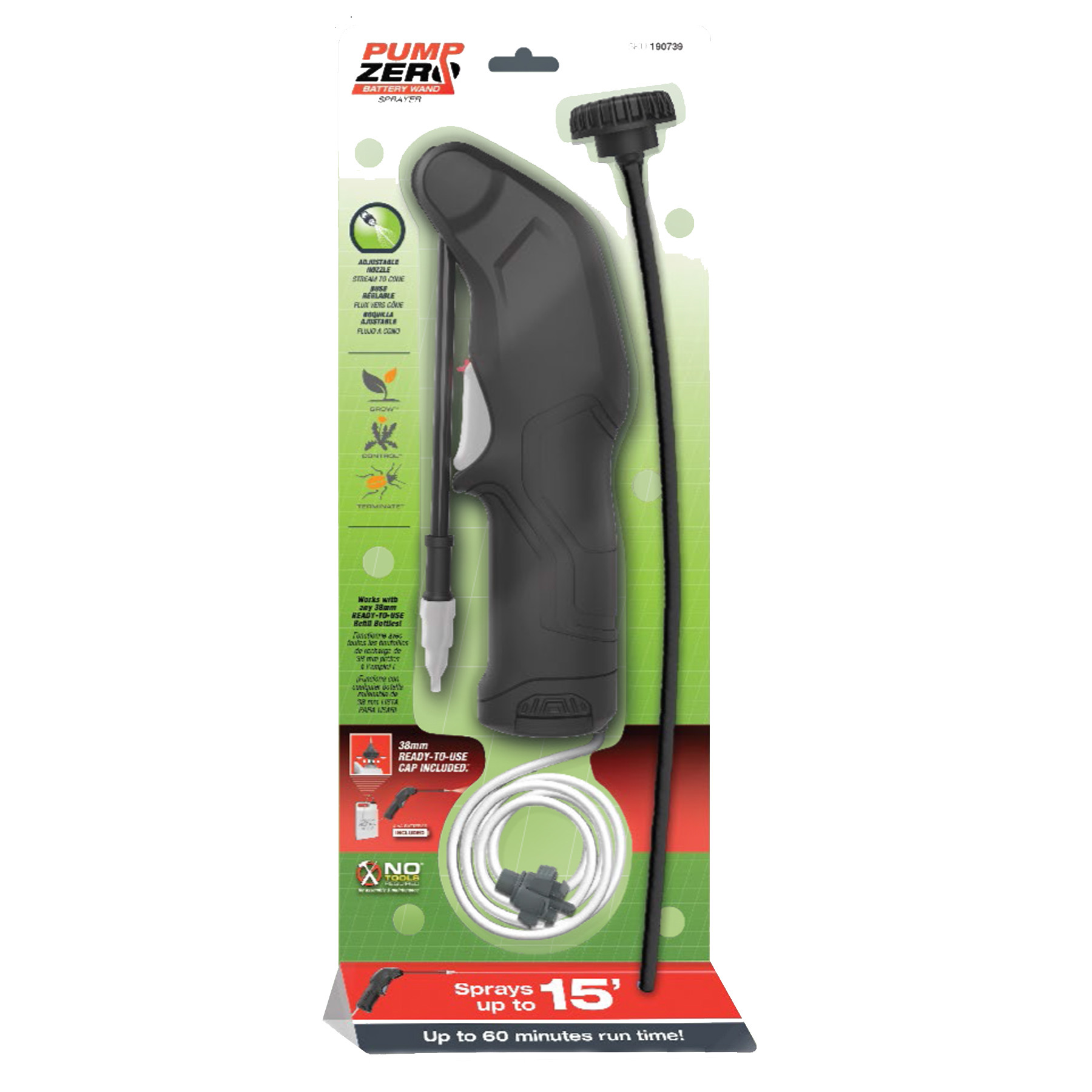 Pump Zero Battery Wand Sprayer, Model 190739